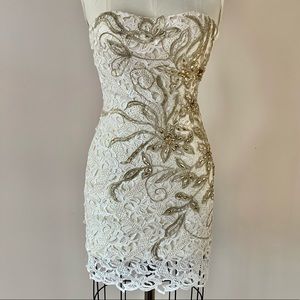 MacDuggal Ivory Lace Cocktail Prom Pageant…